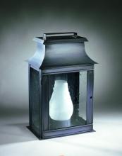 Northeast Lantern 5751-DB-LT2-SMG - Pagoda Wall Dark Brass 2 Candelabra Sockets Seedy Marine Glass