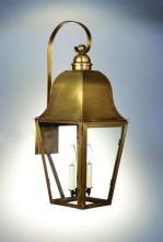 Northeast Lantern 6417-VG-LT2-SMG - Bracket Wall Fixture  Verdi Gris Finish  2 Candelabra Sockets  Seedy Marine Glass