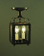 Northeast Lantern 6704-DB-LT2-SMG - Crown Small Flush Dark Brass 2 Candelabra Sockets