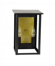 Northeast Lantern 8991R-DAB-LT2-CLR-BR85 - Large Ashford With Rectangle Reflector Wall Mount Light