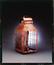 Northeast Lantern 9251-AC-LT3-CSG - Culvert Top H-Rod Wall Antique Copper 3 Candelabra Sockets Clear Seedy Glass