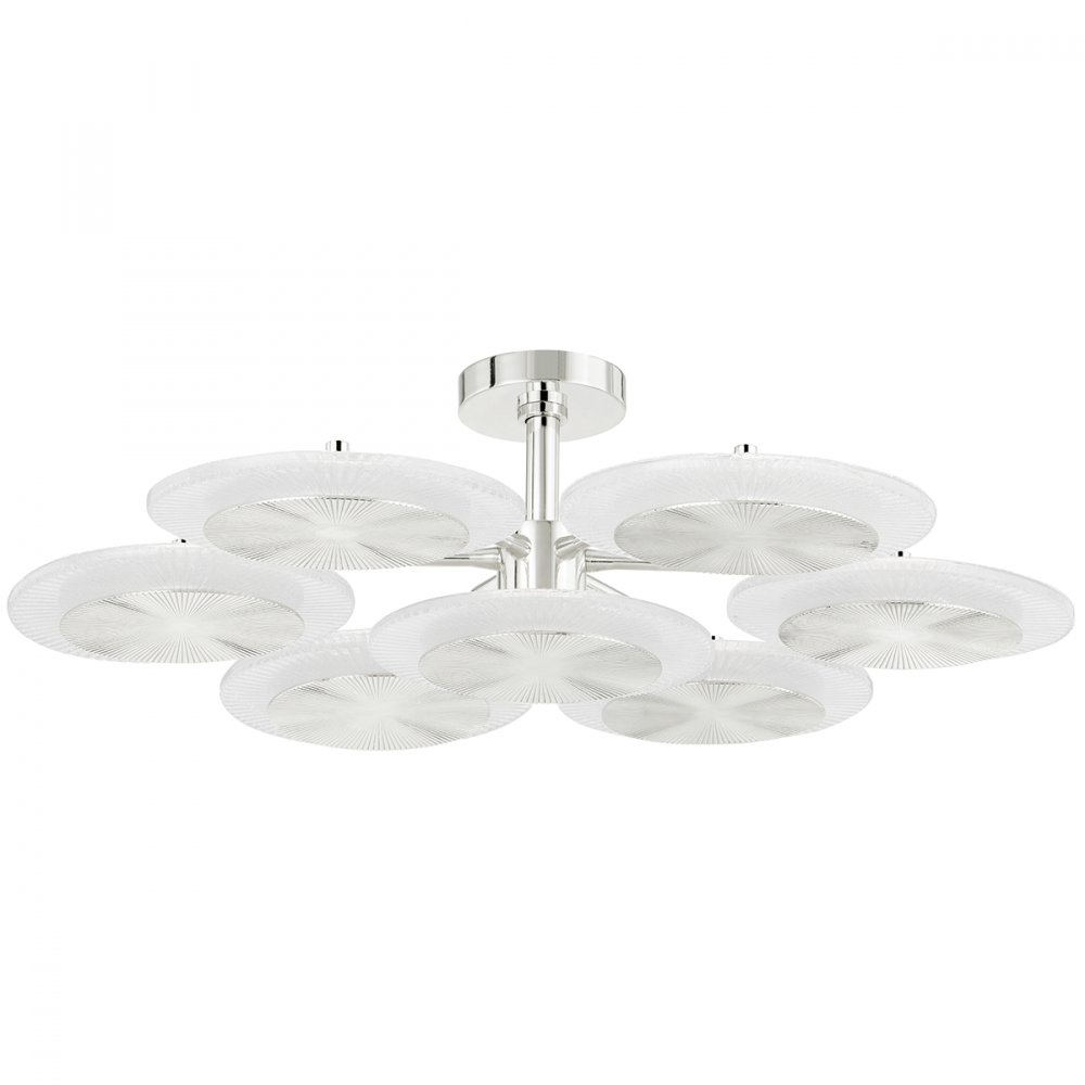 7 LIGHT SEMI FLUSH