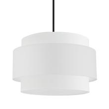 Dainolite PYA-224C-MB-WH - 4LT Incandescent Chandelier, MB w/ WH Shade